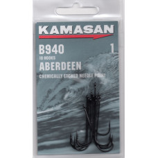 KAMASAN B940 CLASSIC ABERDEEN SEA HOOK SIZE 1 ( pack of 10 hooks )