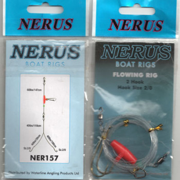 NERUS BOAT SEA RIGS 2 HOOK (SIZE 2/0 FLOWING ) NER157