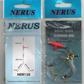 NERUS BOAT SEA RIGS 2 HOOK (SIZE 4/0 FLOWING ) NER158